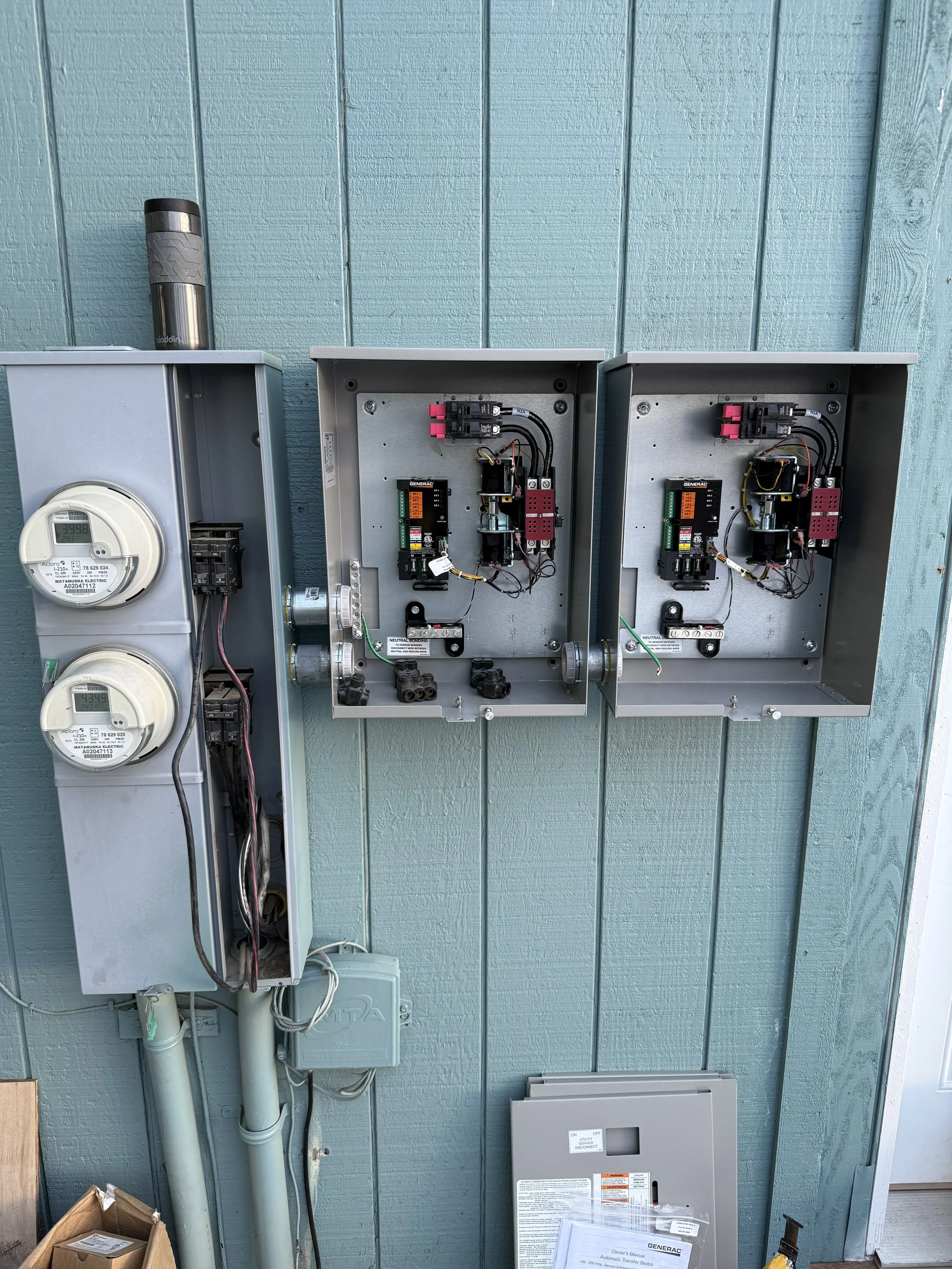 Electrical meter and service equipment upgrade