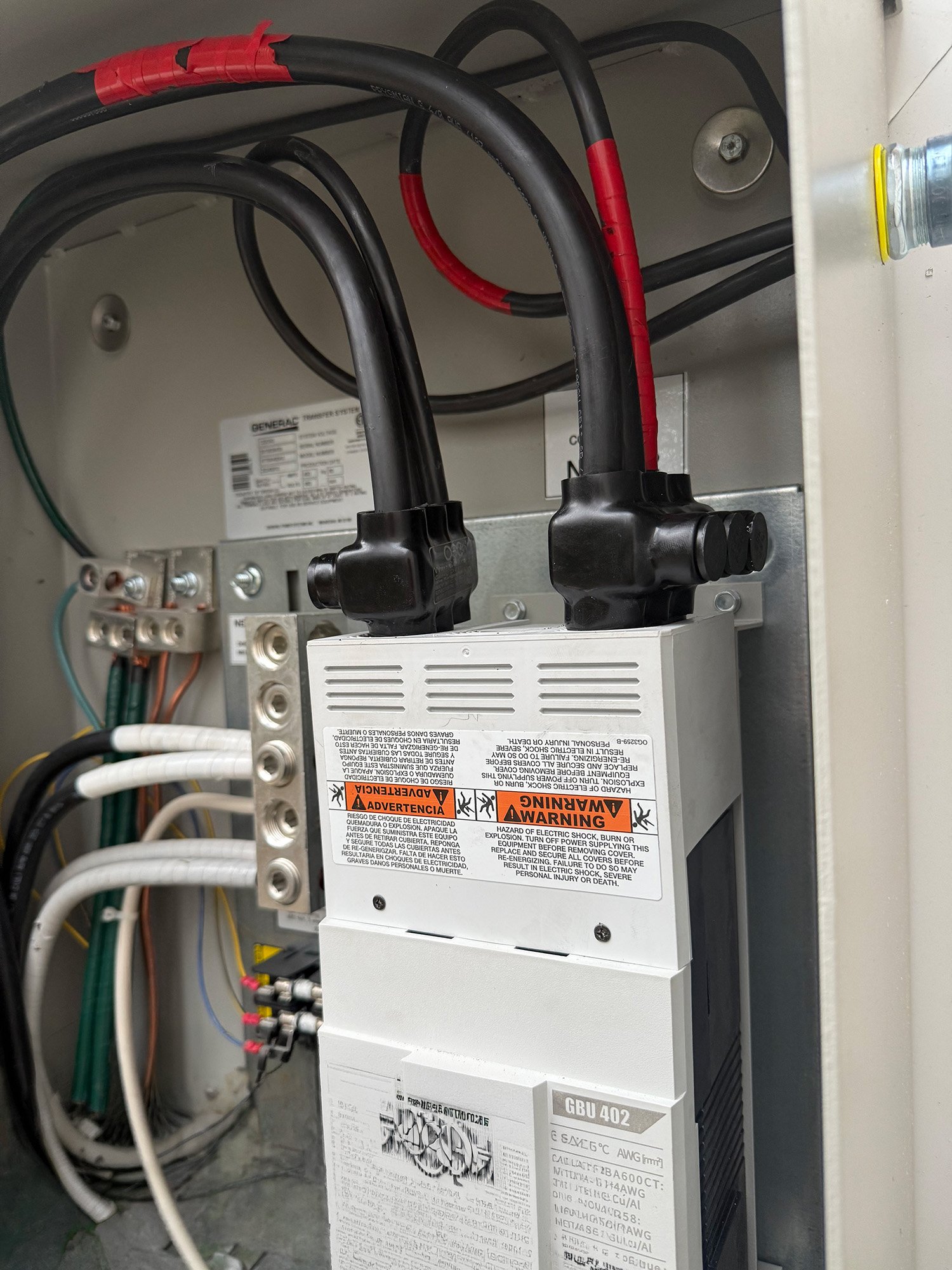 Electrical control panel and backup power equipment