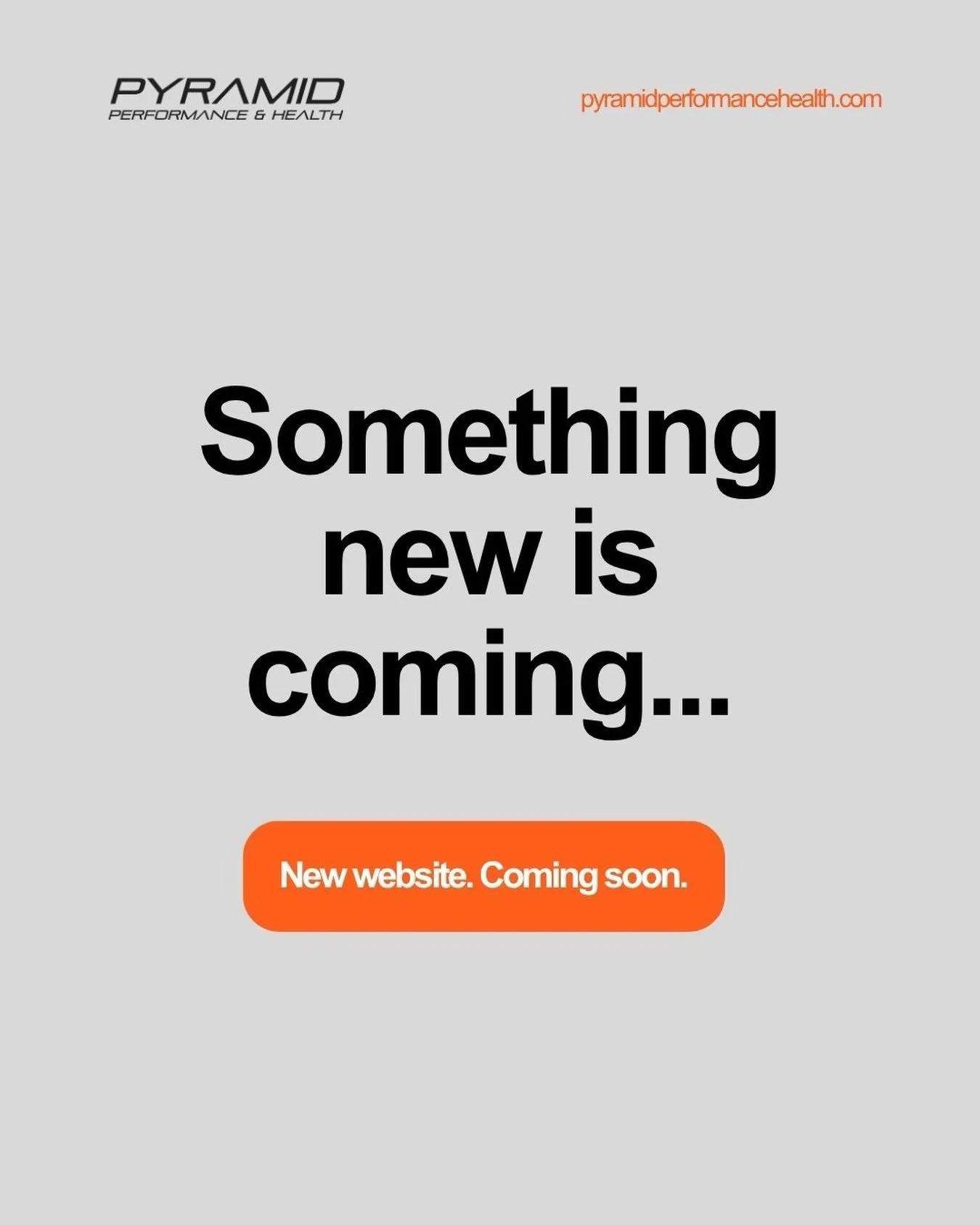 NEW WEBSITE LOADING&hellip; 

We&rsquo;re putting the finishing touches to our brand-new Pyramid Performance &amp; Health website, and we can&rsquo;t wait to share it with you!

In the meantime, our old website is currently unavailable, so please bea
