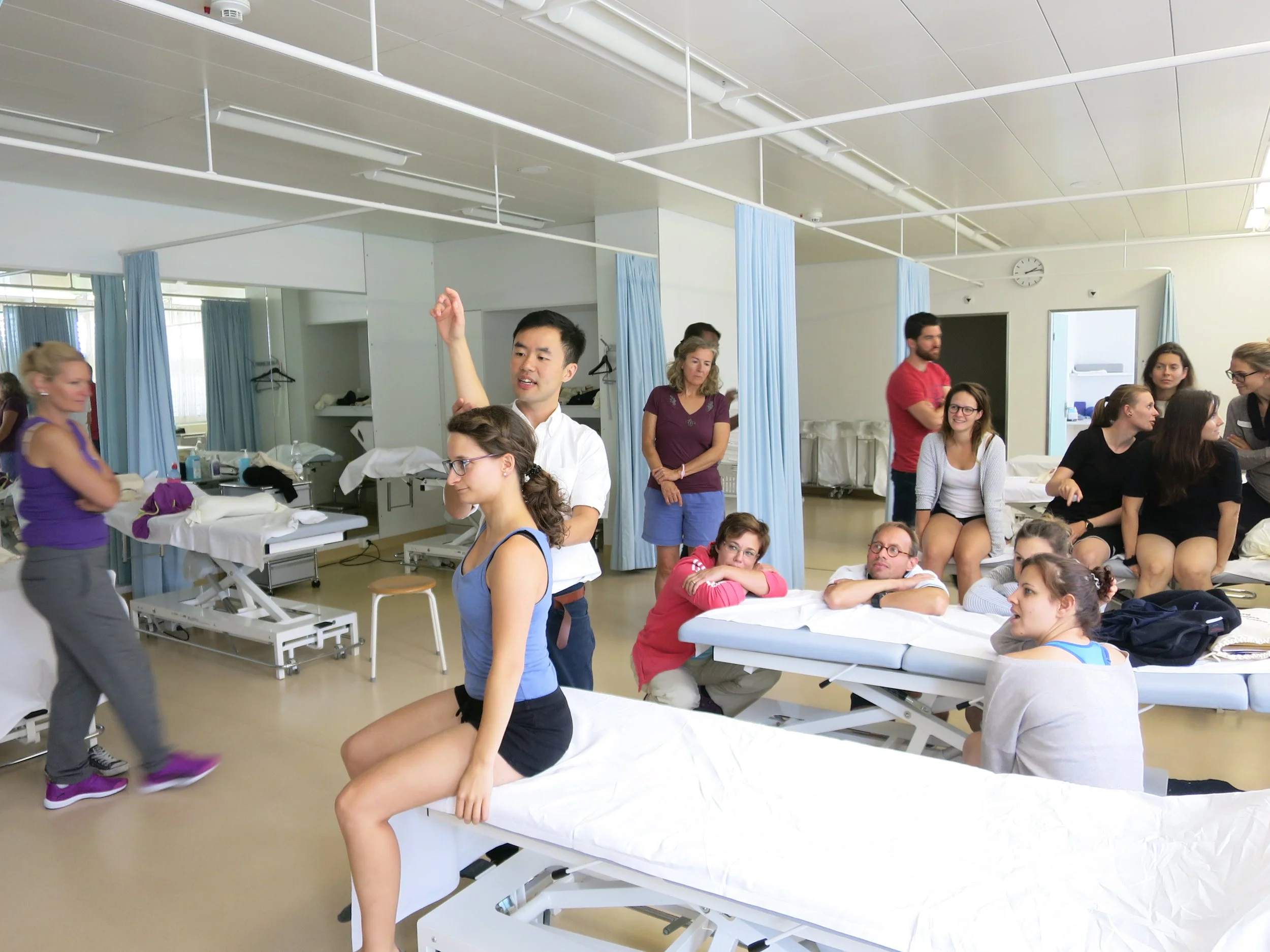 Kenny teaching fascial mobilisation