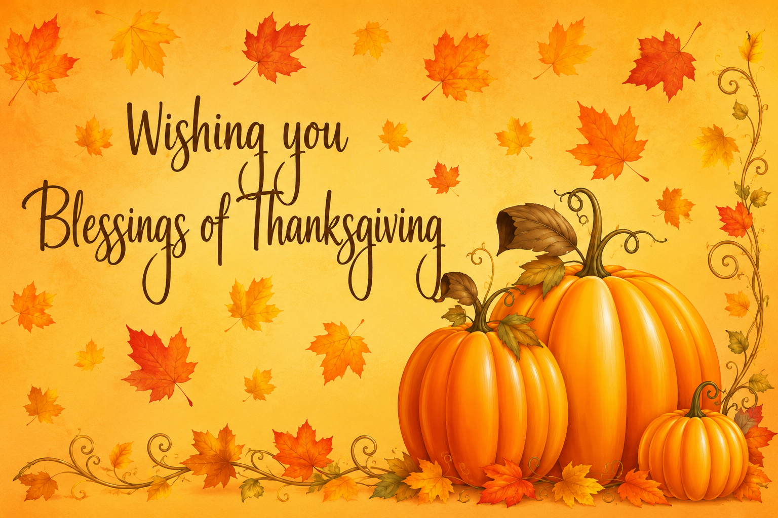 Autumn blessings and harvest cheer