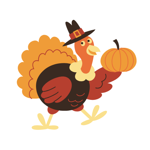 turkey with pumpkin