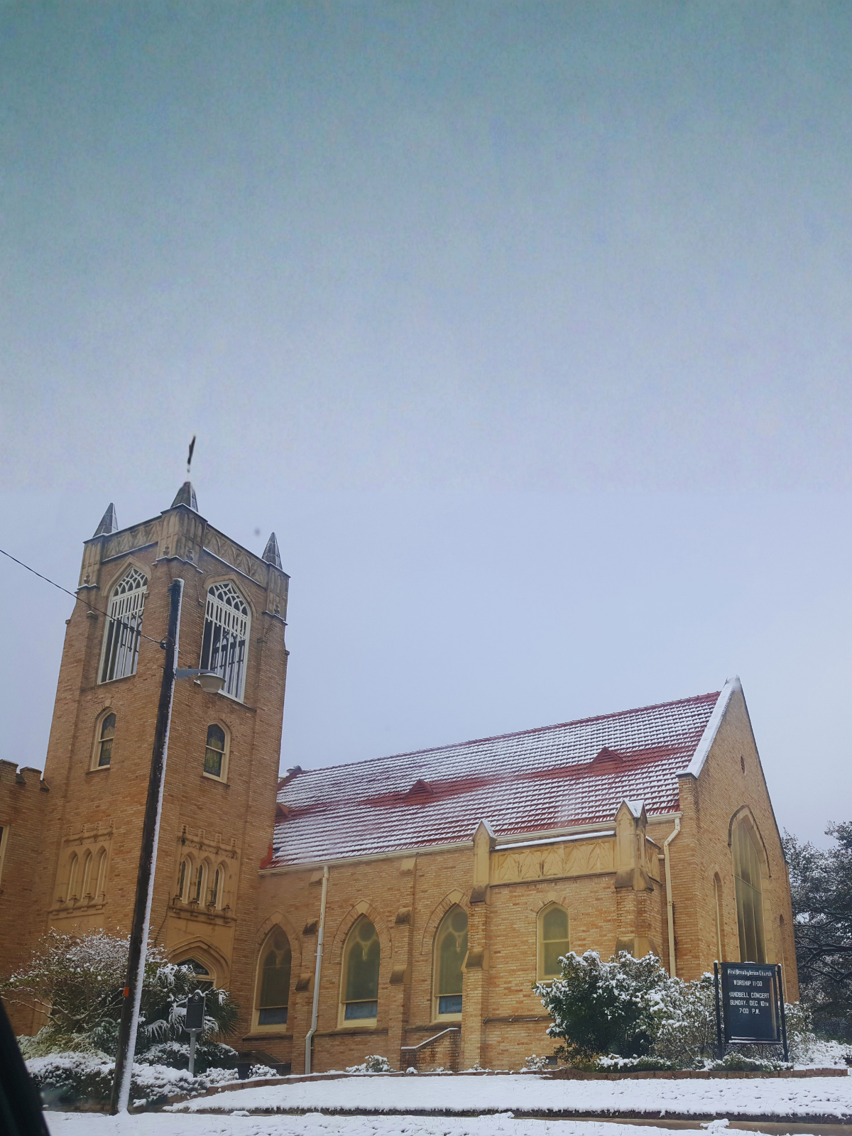 First Presbyterian Church Snow Day Beeville Texas