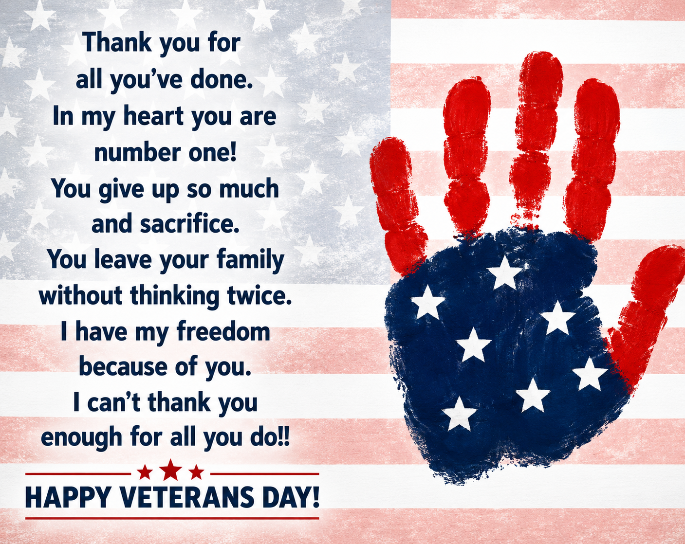 Thank you veterans, happy Veterans Day