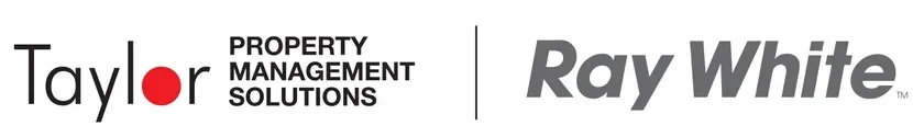 Logos of Taylor Property Management Solutions and Ray White.
