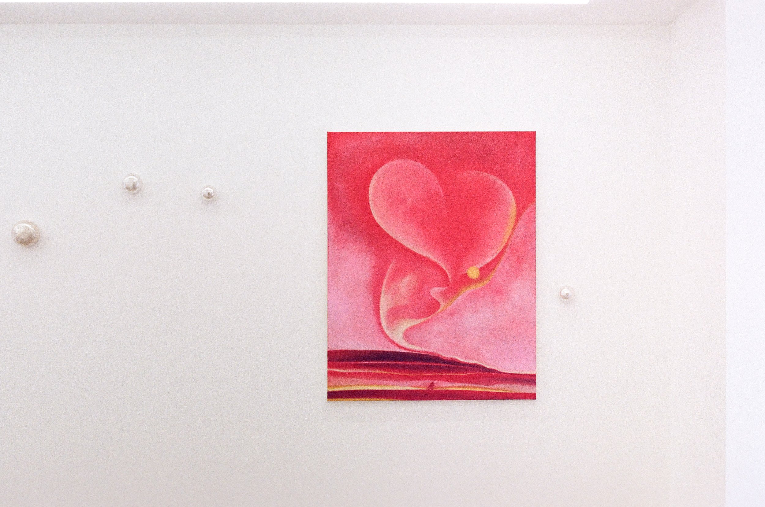 세계의 틈(all the World is ajar), 2026, Oil and soft pastel on linen, 117 x 91 cm