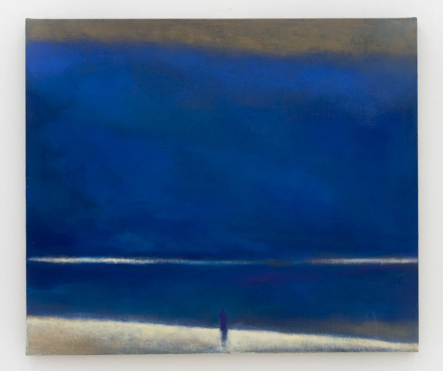 어슴푸레한 빛을 받으며, 2021, oil and soft pastel on linen, 53 x 45.5 cm