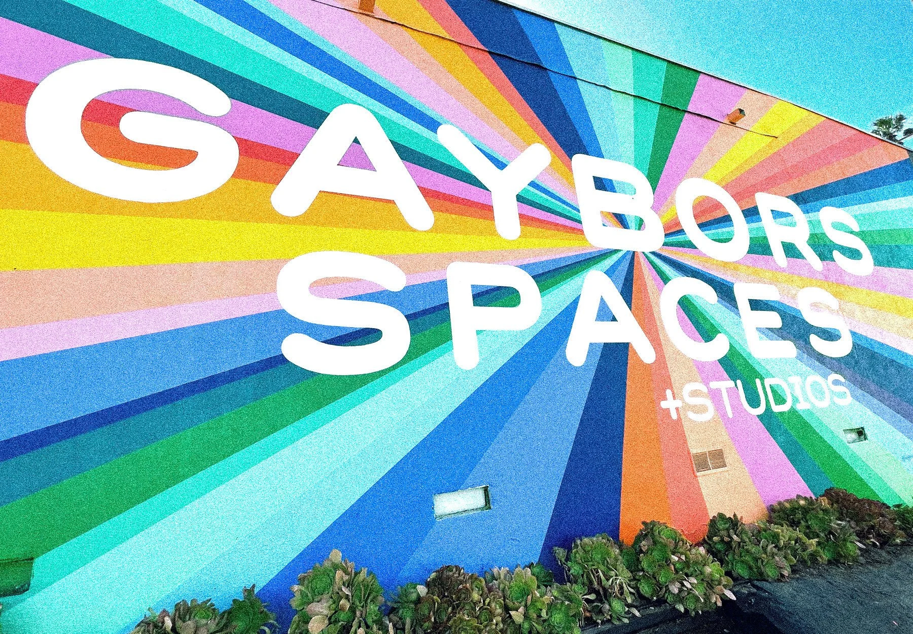 Gaybors Spaces — Contemporary geometric mural by  mural artist Andrew Haan in Los Angeles, California.