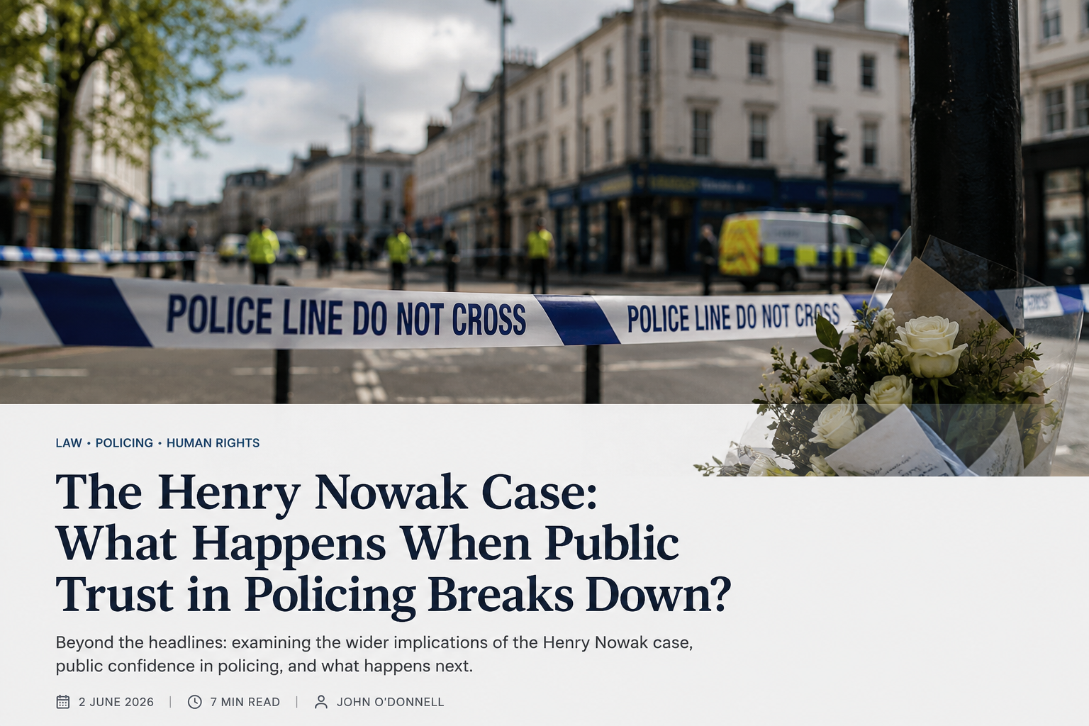 The Henry Nowak Case: What Happens When Public Trust in Policing Breaks Down? 