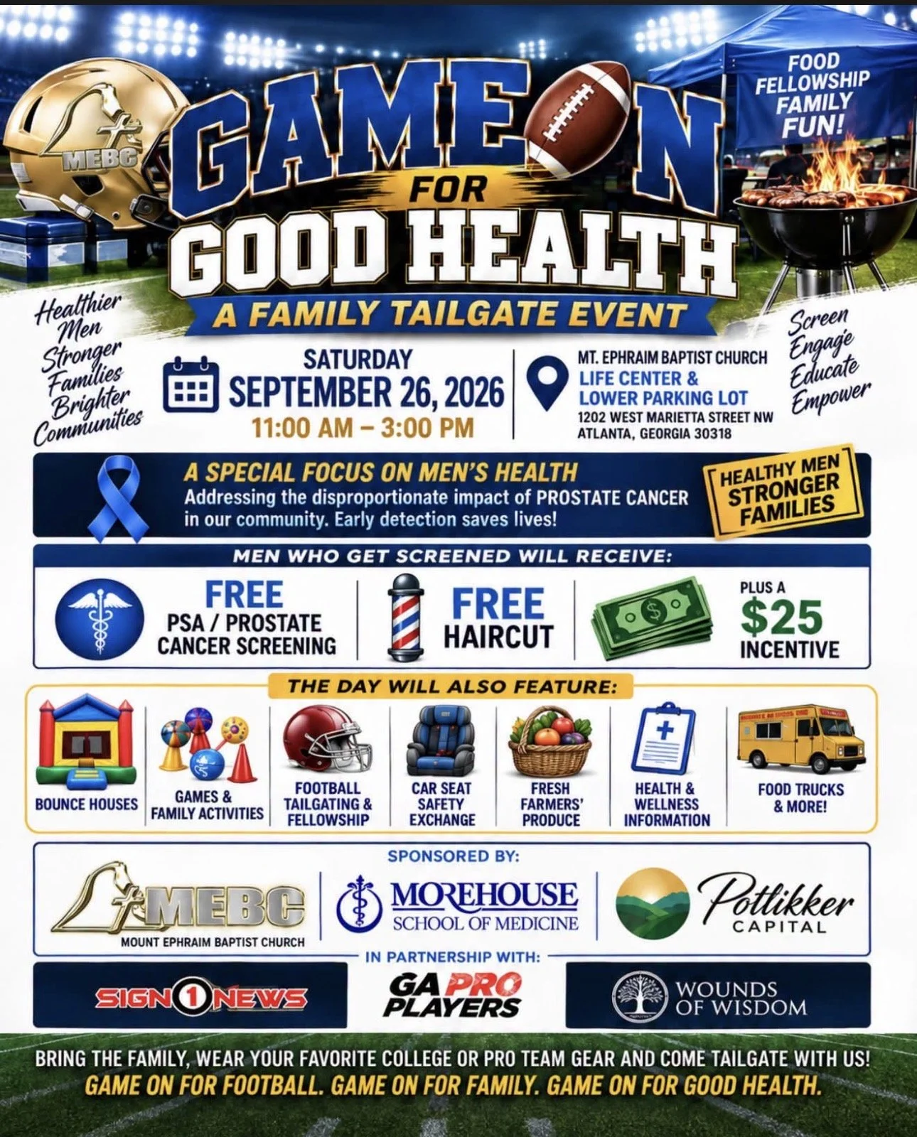 Game On For Good Health (A Family Tailgate Event)