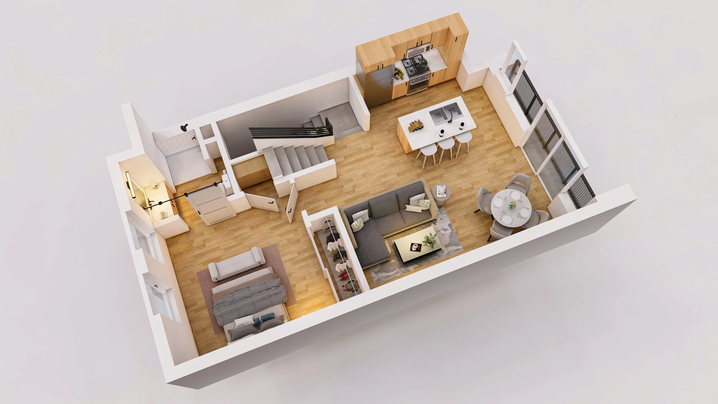 Main Level of The Geller (Floor 2 of Building)