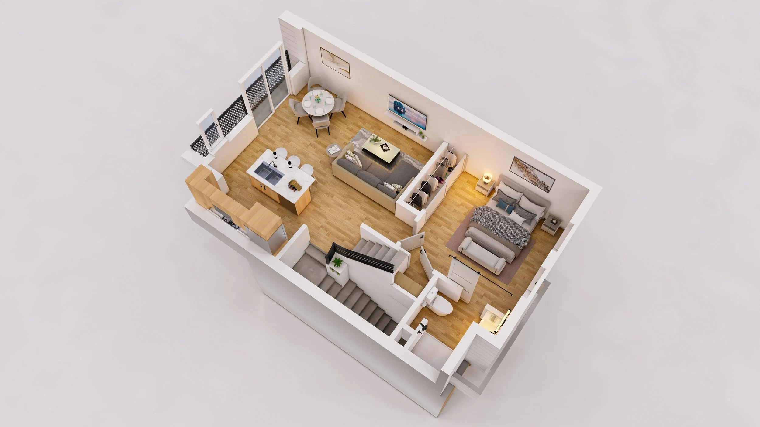 Main Level of The Geller (Floor 2 of Building)