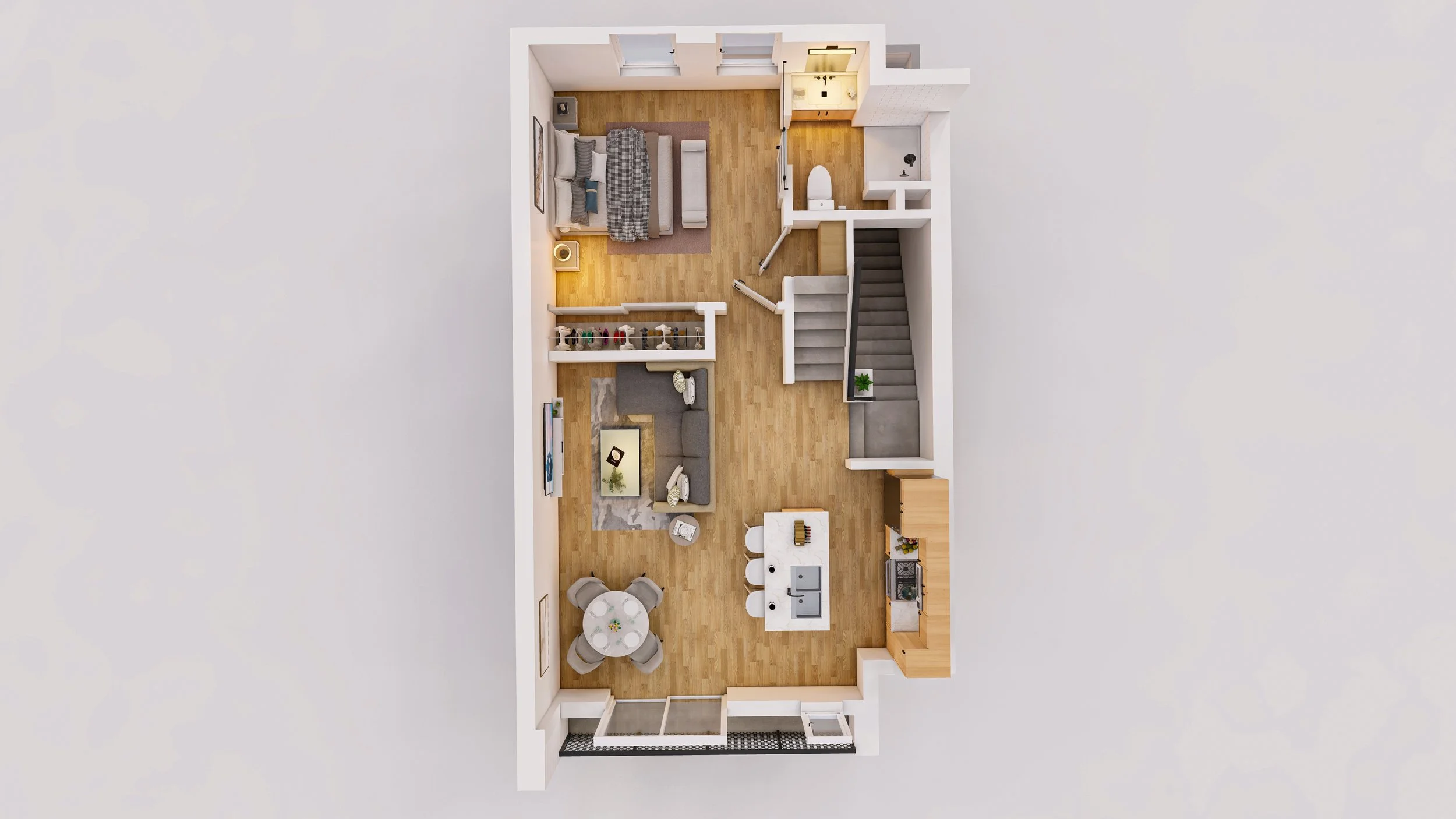 Main Level of The Geller (Floor 2 of Building)