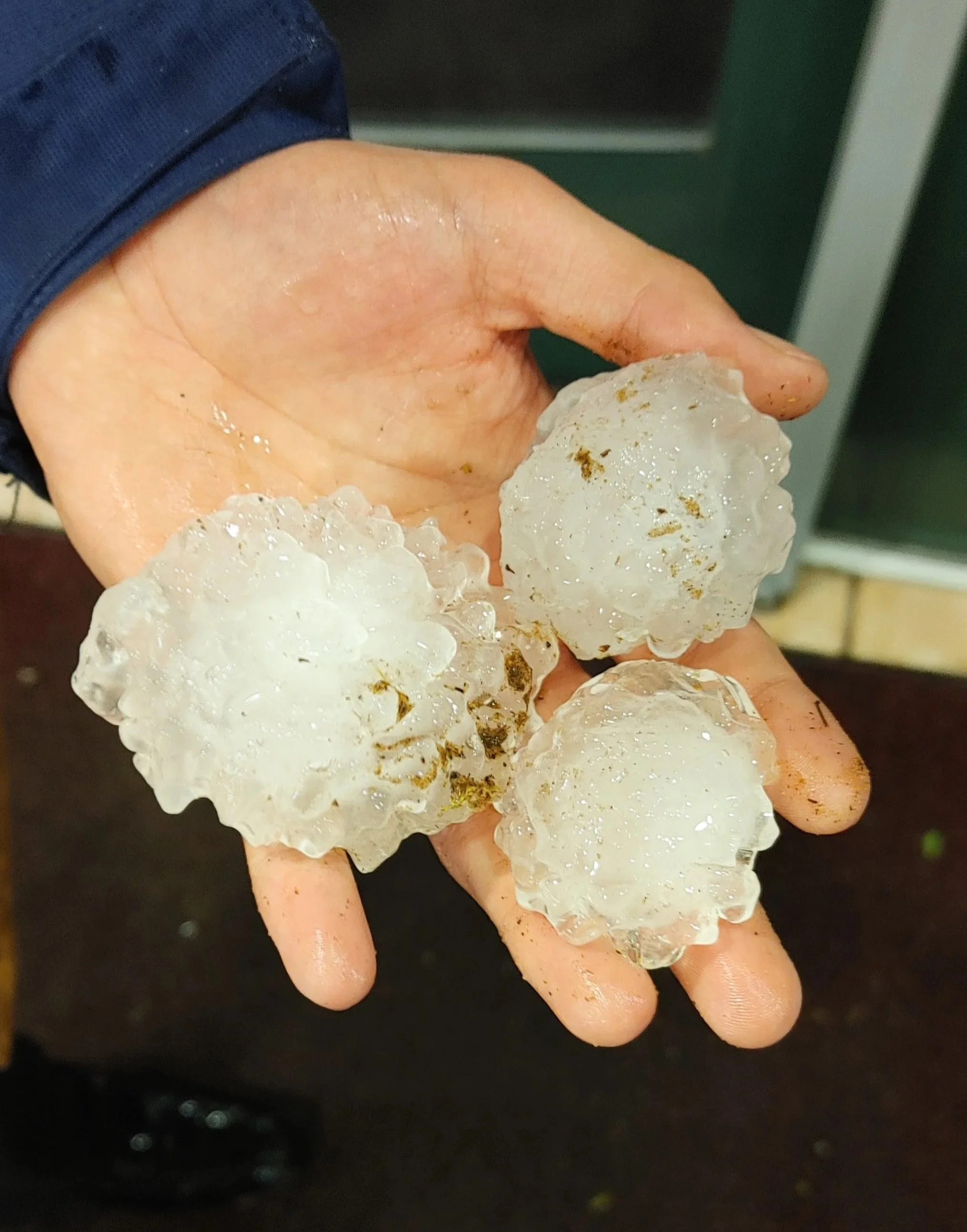 Hail. Sayre, OK.