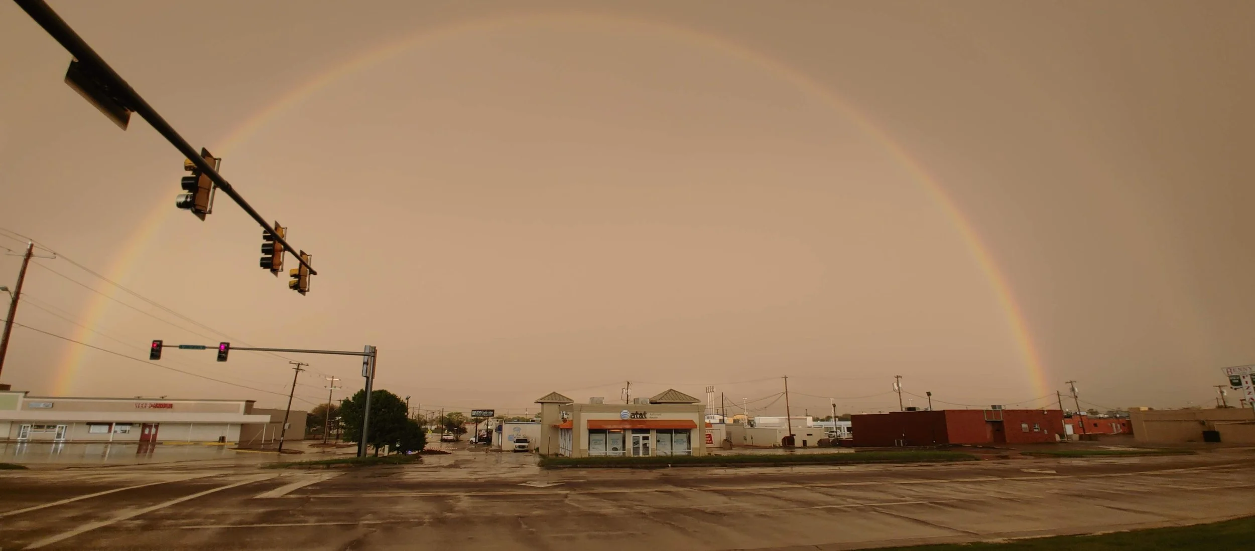 Double Rainbow. Altus, OK.