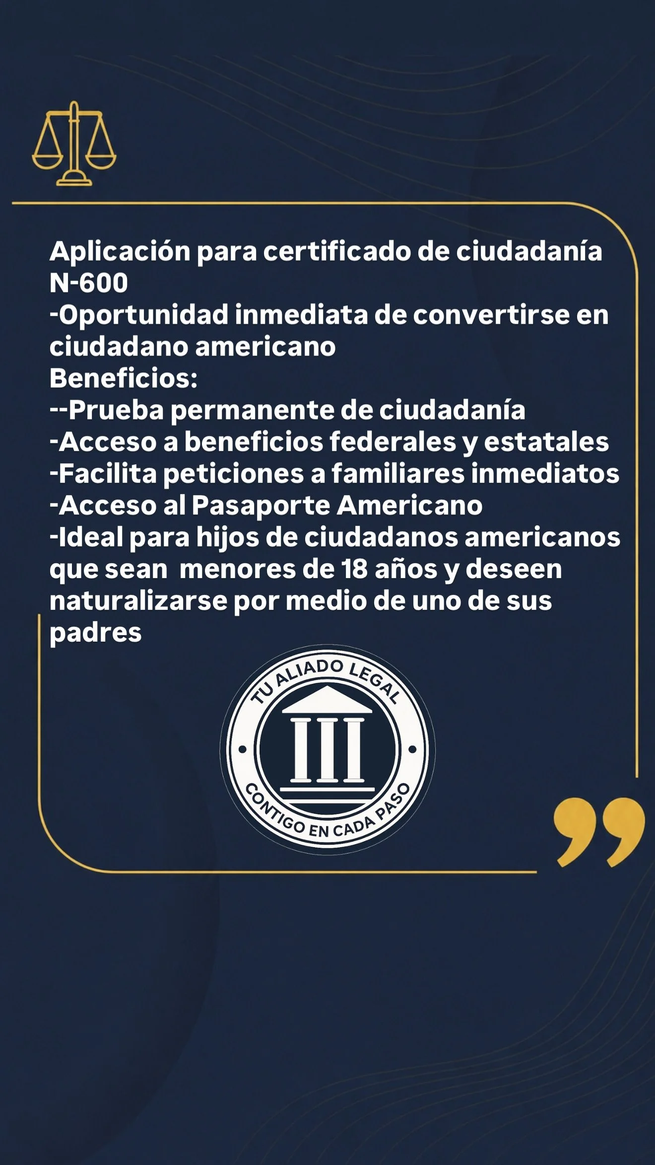 N-600 ( Naturalización Para Hijos)