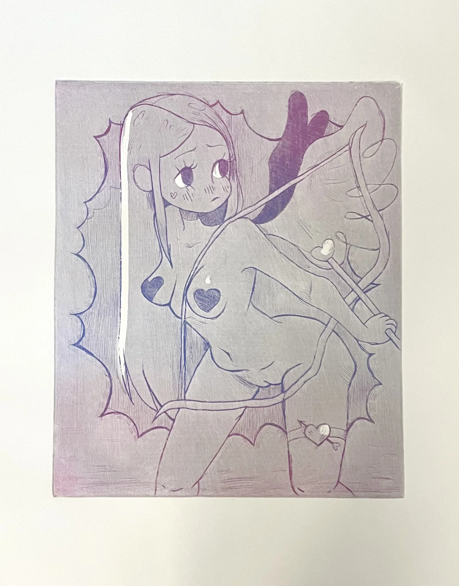 linocut print