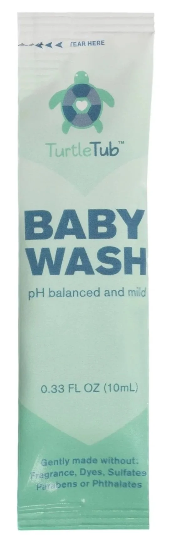 Single patient use baby wash