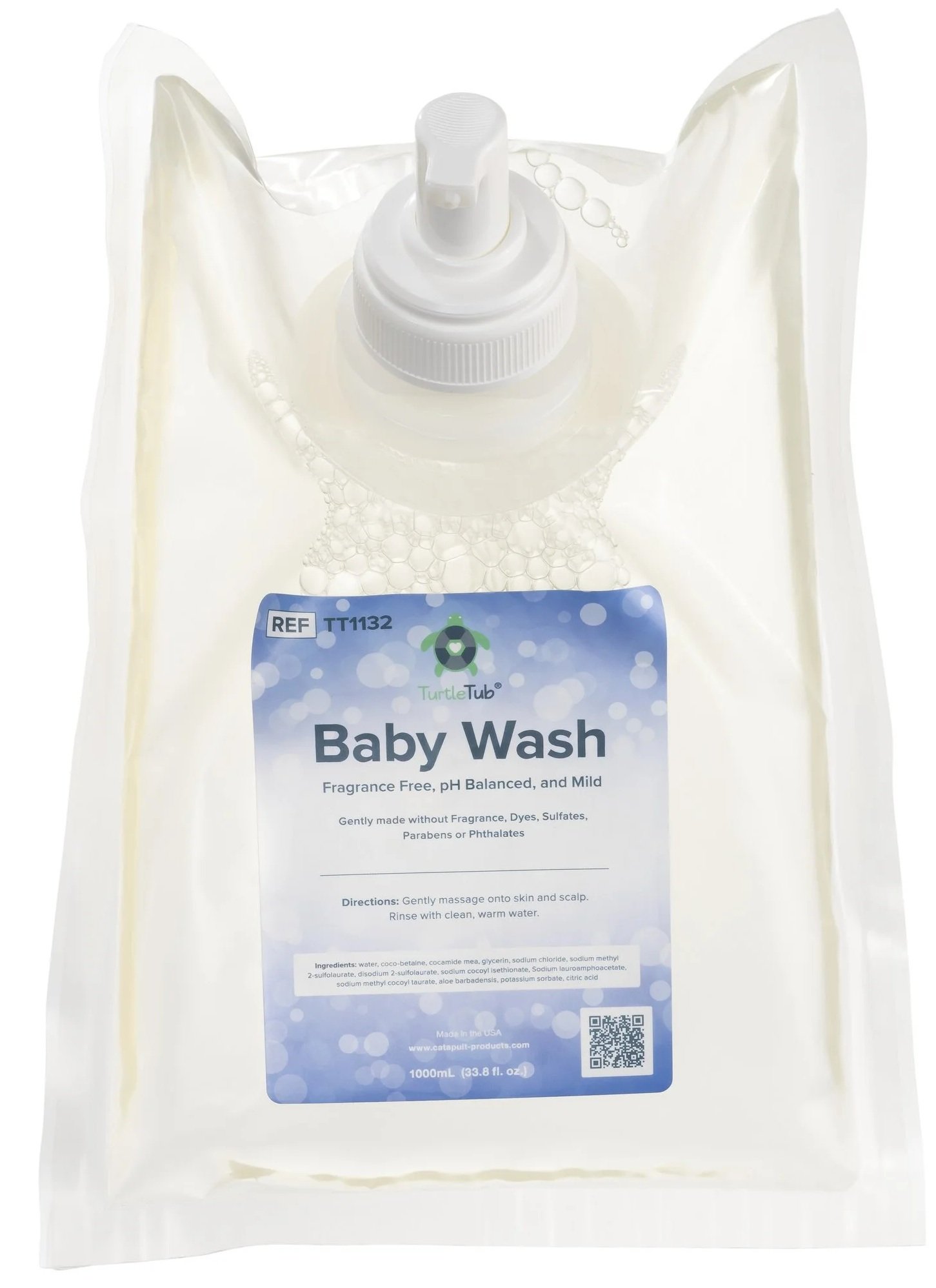 Baby wash 1000mL for use in TurtleTub Bathing Cart
