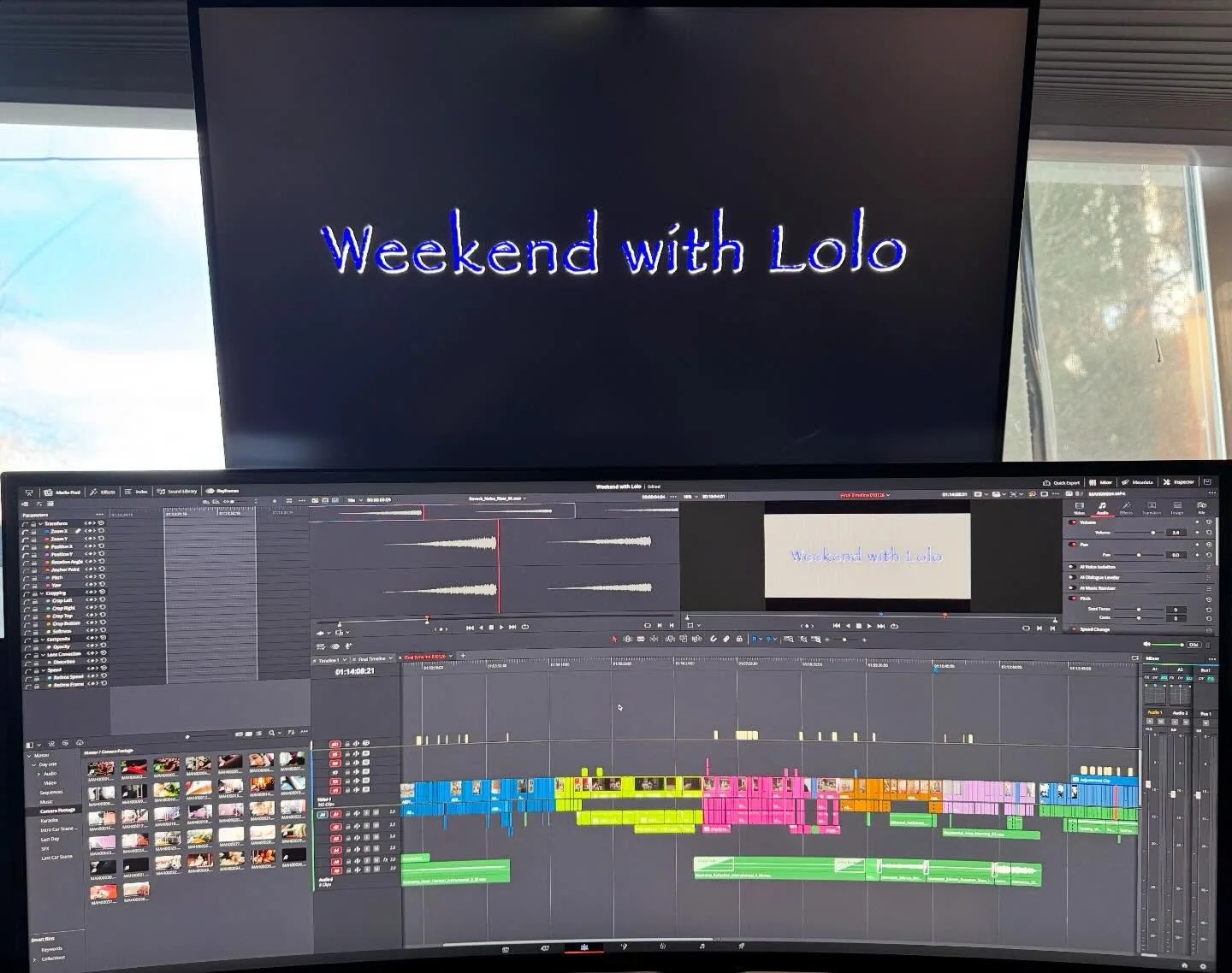 Making final touches! Weekend with Lolo releasing next Friday 1-9-26!