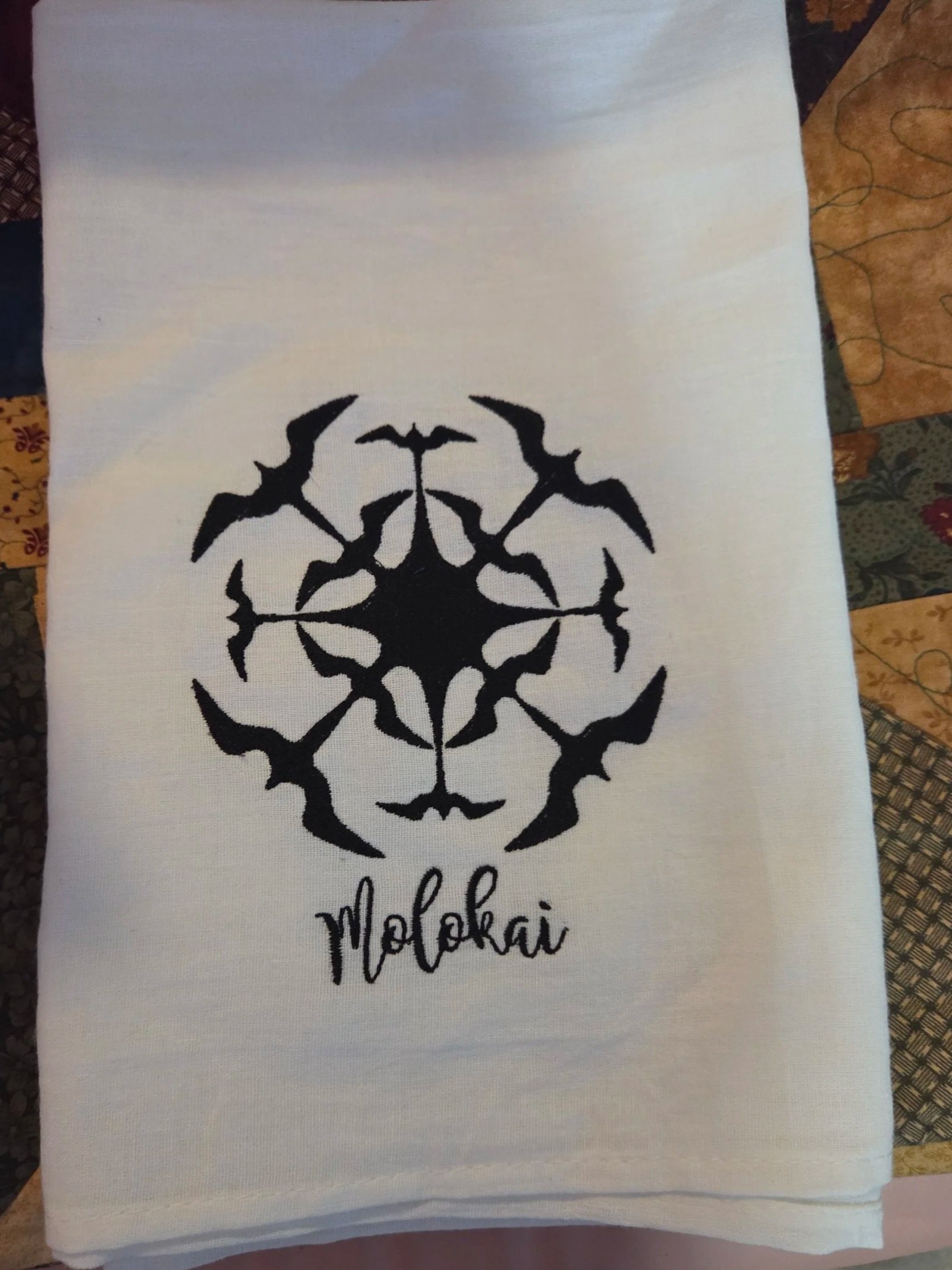 Embroidered Flour Sack Towel