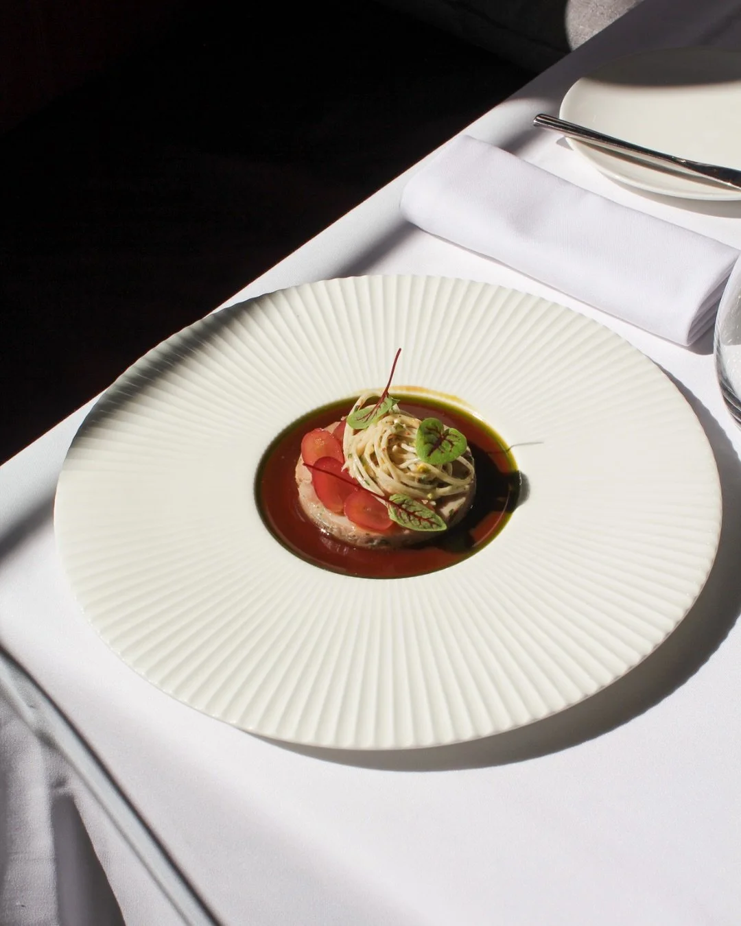 Introducing La terrine de caille, one of the newest additions to our autumn menu.

Quail and foie gras terrine, served alongside celeriac r&eacute;moulade, pickled grapes and quail jus - refined, seasonal and unmistakably French.