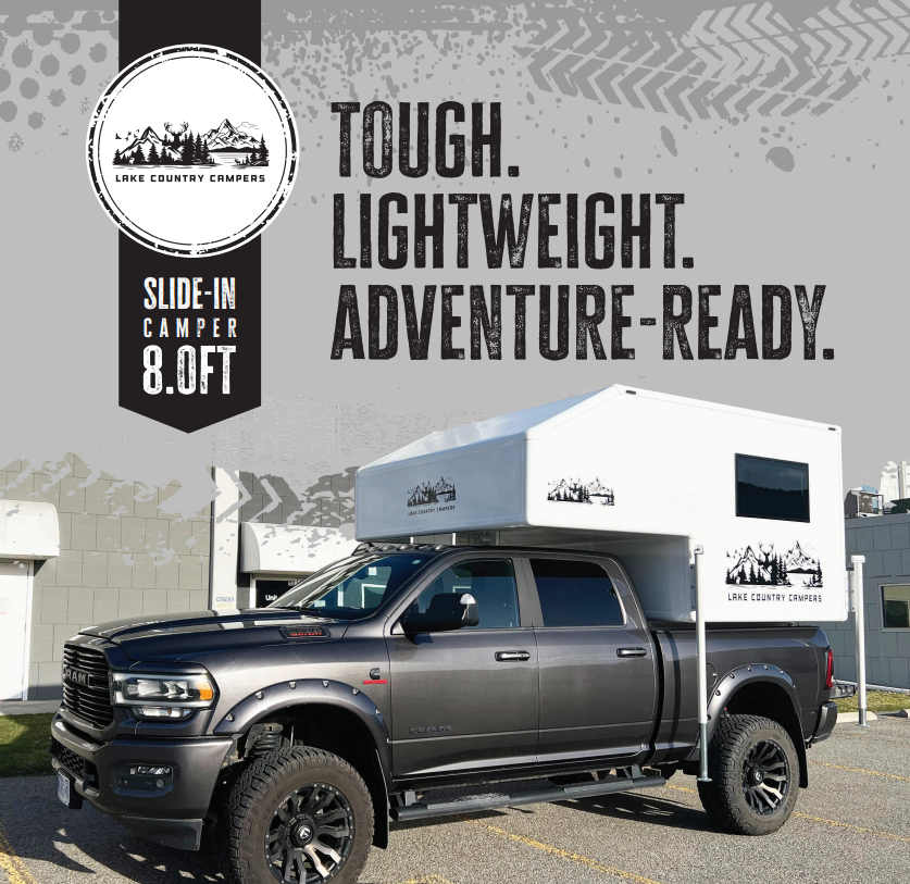 8' Full-Size Truck Camper - 935lbs (424kg)
