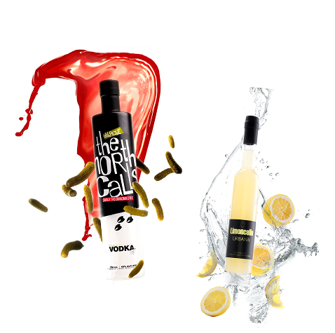 The North Calls Dill Pickle Vodka and Urban Limoncello