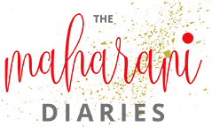 Text reading 'The Nacharami Diaries' with gold and red design elements.