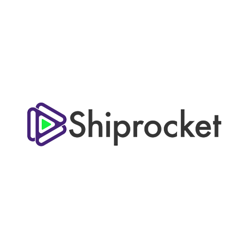 Logo of Shiprocket, a purple and green play button icon next to the company name in black text.