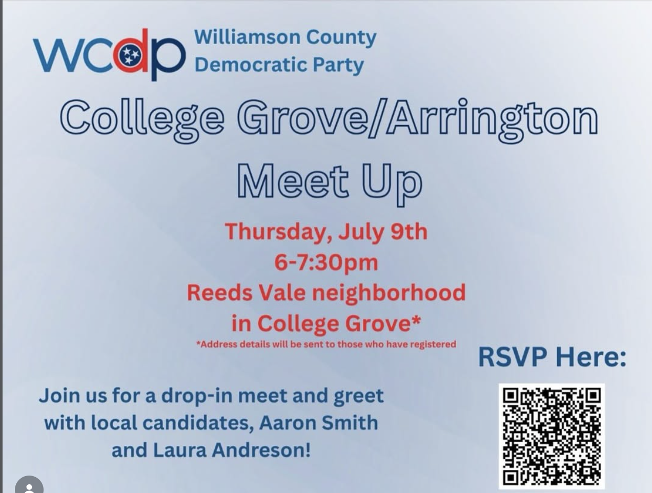 College Grove/Arrington Meet and Greet