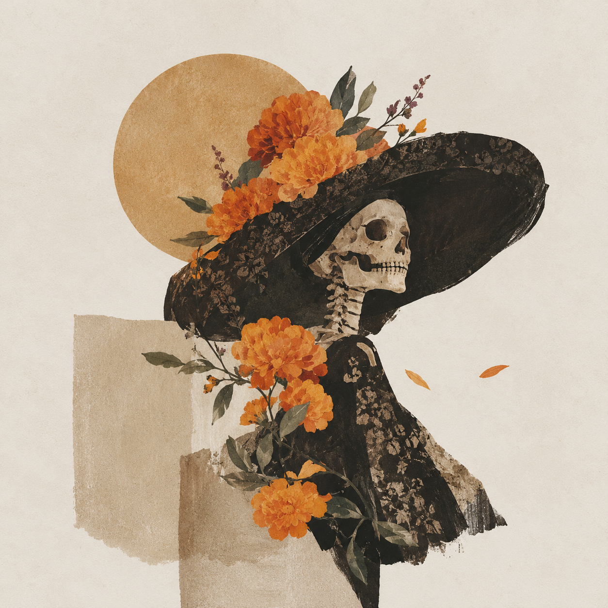 Detrás de la sonrisa de una Catrina