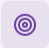 Empty purple target with a center dot