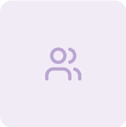 Icon of a person with a circle above their head, indicating a user profile or account.