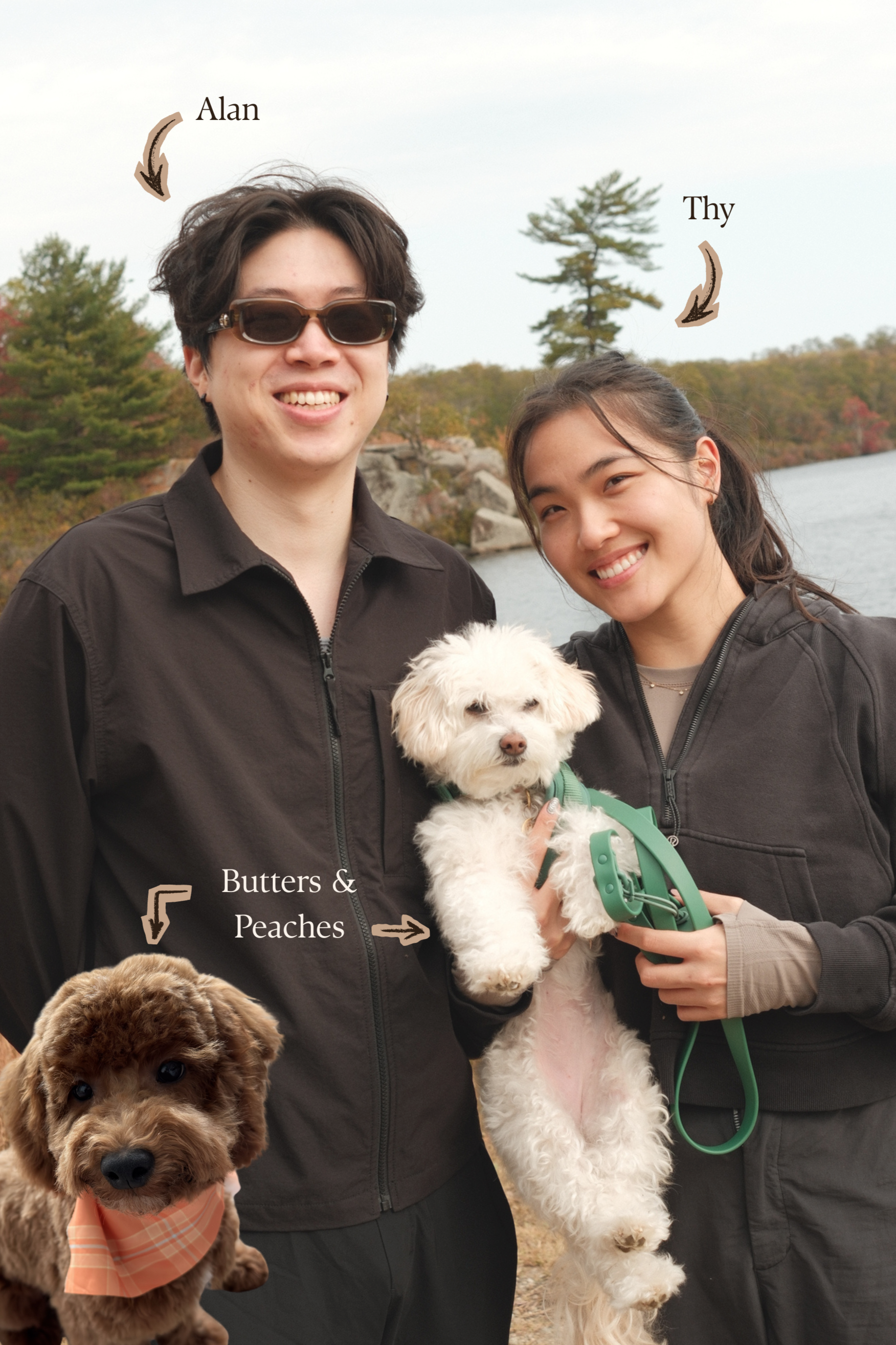PeachyBakes Team - Alan, Thy, Peaches, Butters