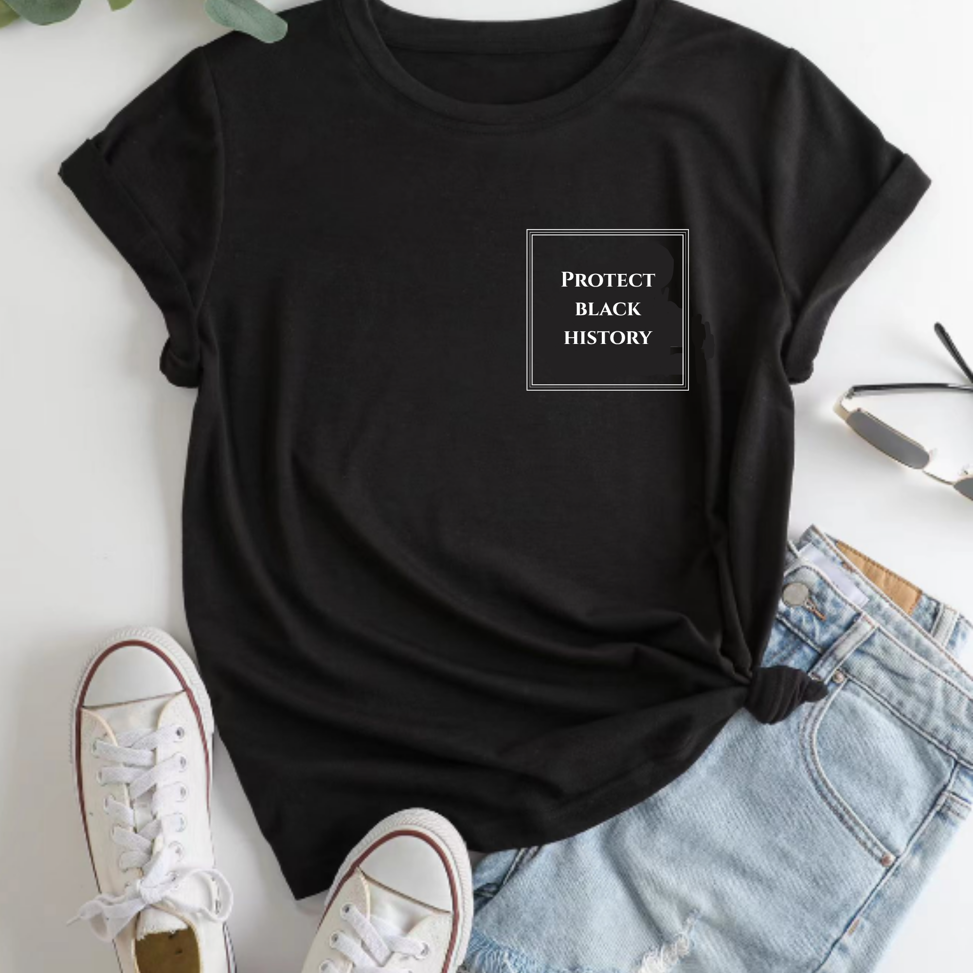 Black 'Protect Black History' Short Sleeve T-shirt