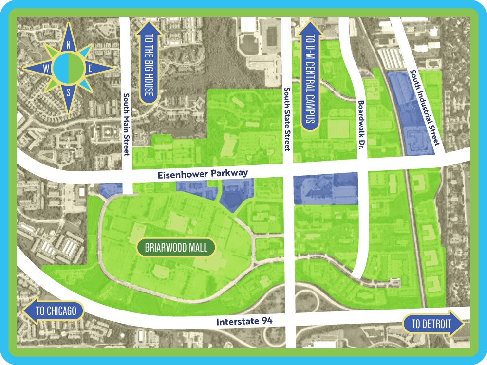Southside BIZ Ann Arbor District Map