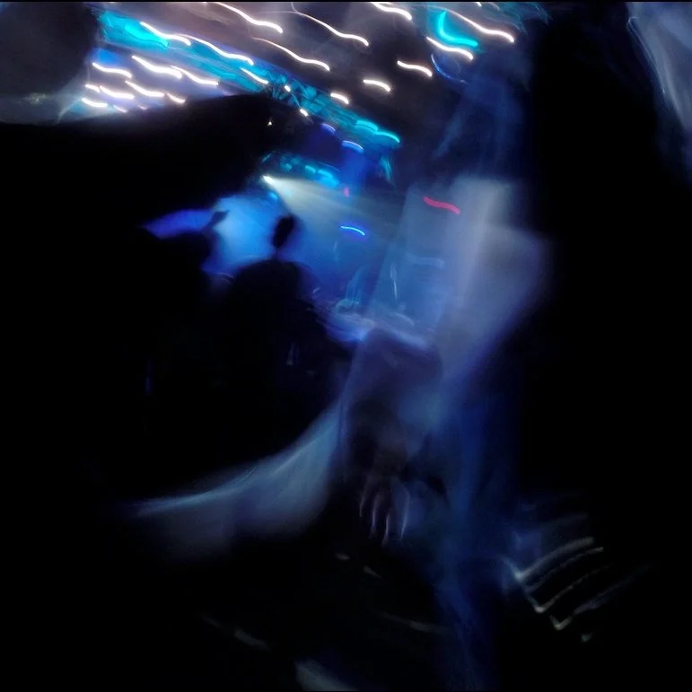 Blurred photo of a concert crowd.