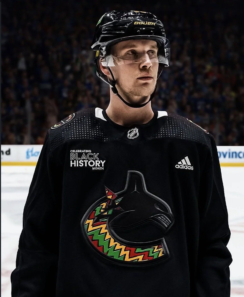 Vancouver canucks black history month  jersey