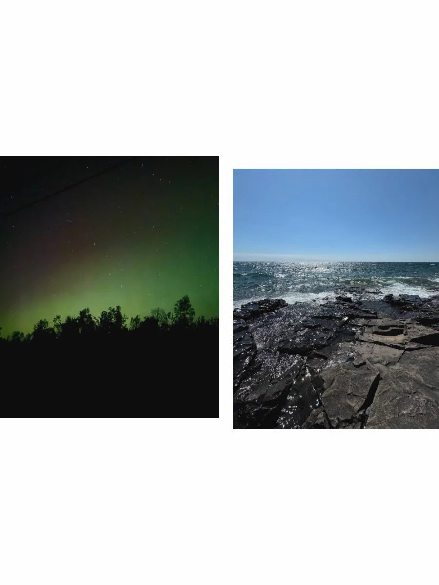 Artist Point was built both into and out of a rocky ledge to create a serene artist&rsquo;s retreat along the shores of Lake Superior.

Blast rock from the home&rsquo;s construction was collected and repurposed into walls, steps, and paving to ground