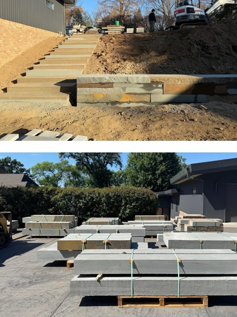 WIP 🚧 

Josephine is a Mid Century gem in St. Paul, MN. The hillside landscape is marked by bluestone walls, steps, and patios that lead you down to the lake.

Bluestone was hand selected and cut from the quarry to create a unique blending of colors