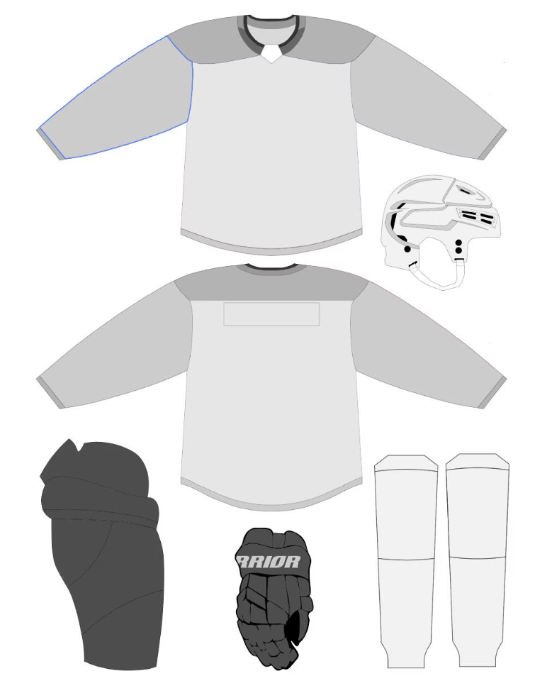 Ice Hockey Uniform Template | Adobe Illustrator File