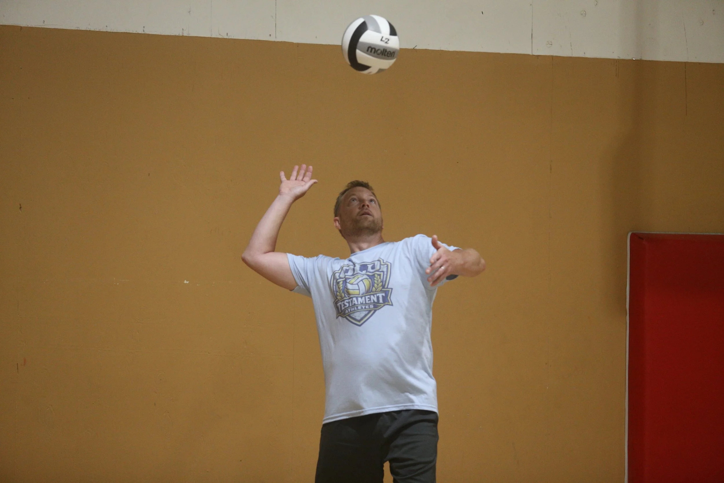 Old Testament athletes start 2-0 in church league volleyball