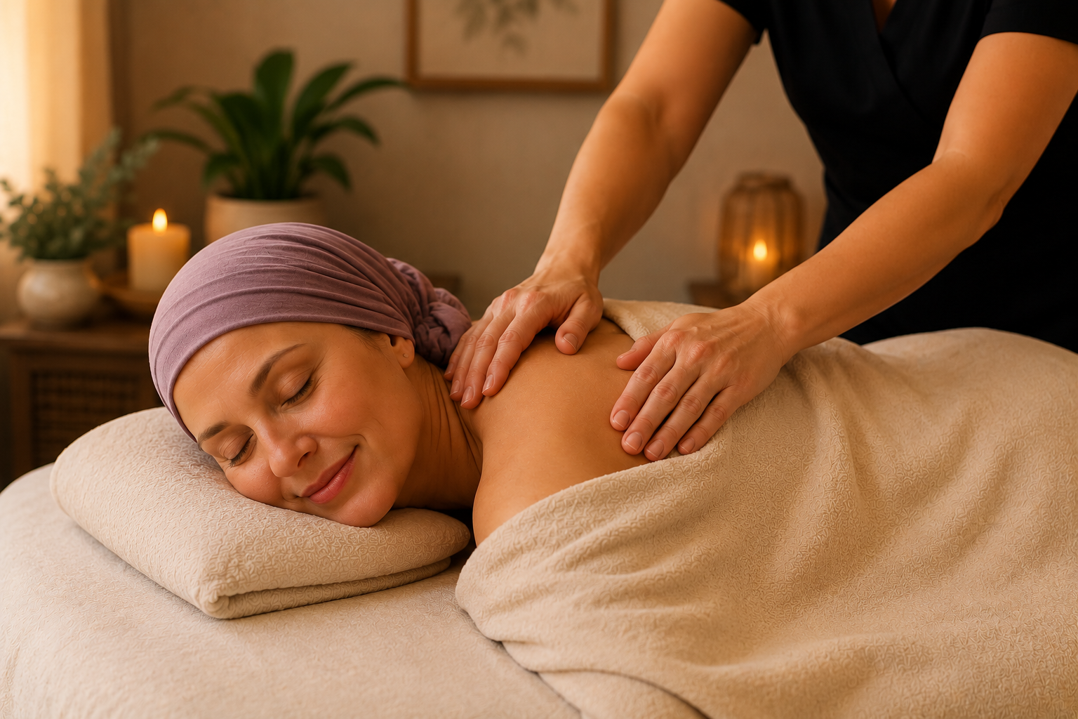Oncology Massage for UniteforHER clients