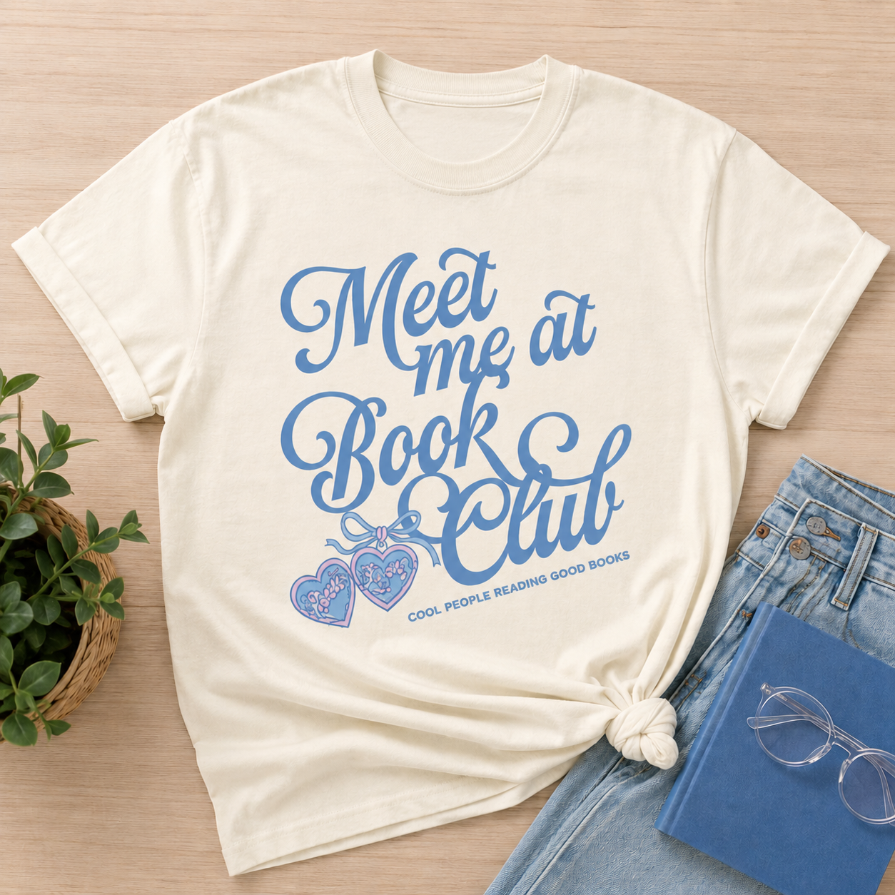 Meet Me at Book Club Kids Tee