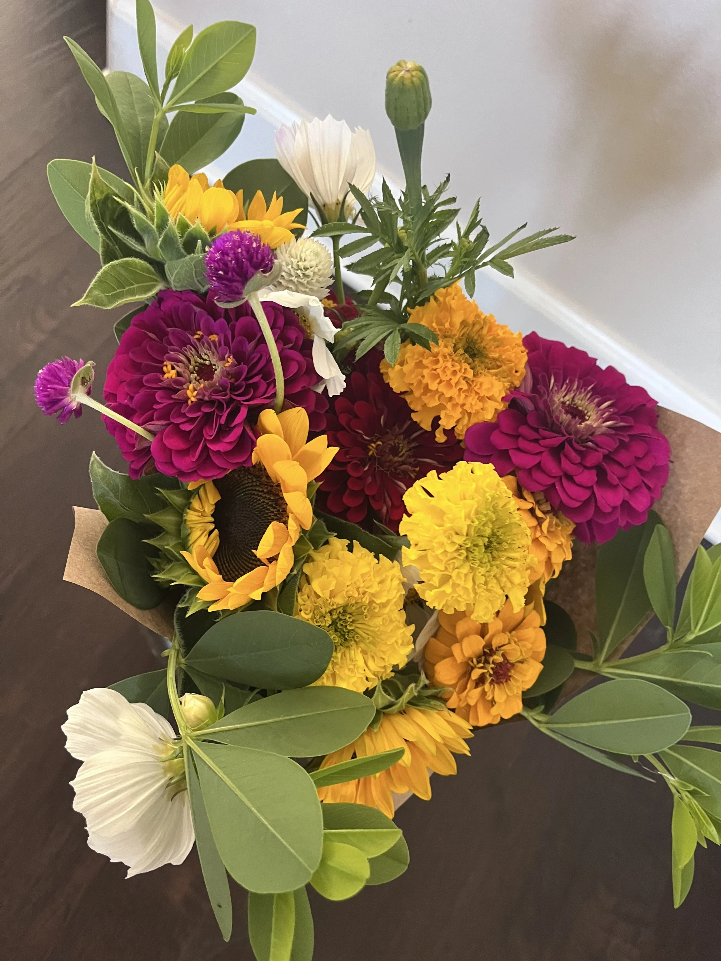 Wrapped bouquet