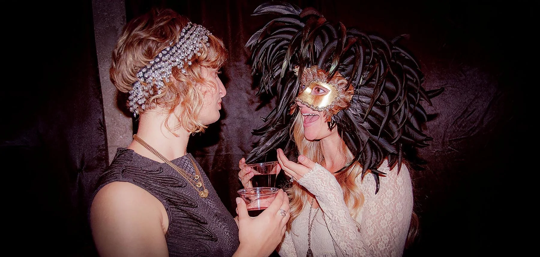 Guests at an Old City Magazine masquerade gala event