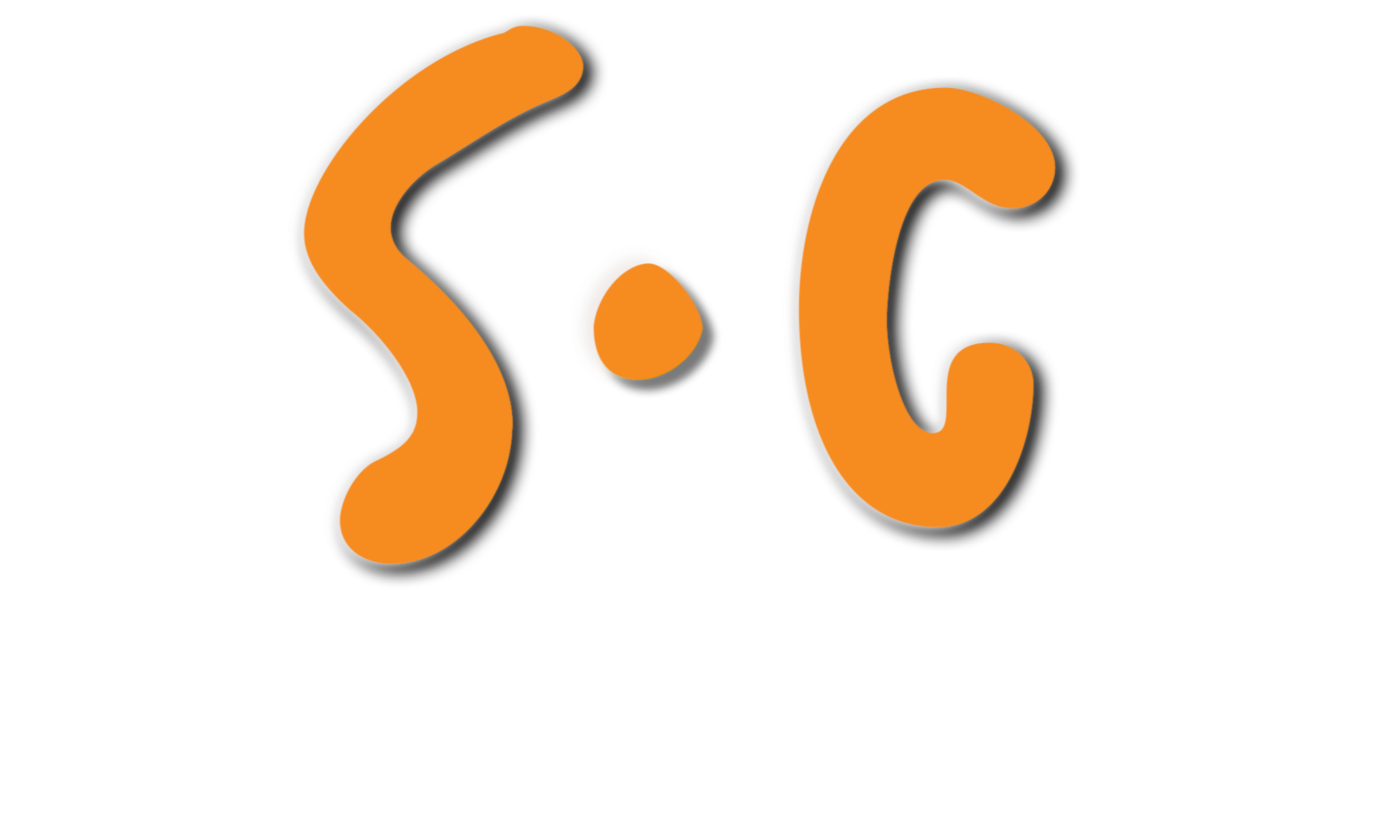 Logo with orange stylized 'SC' letters