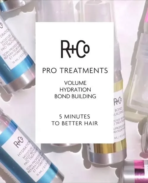 Professional hair treatment products used by Meg in Mill Valley to support healthier, smoother, more manageable hair.