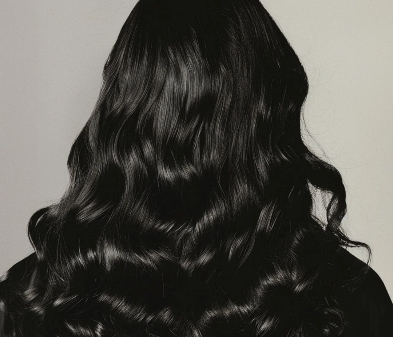 Rich brunette all-over hair color with soft waves, showcasing healthy shine and natural-looking results created with a professional tint service in Mill Valley.